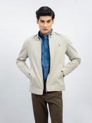 Cream Structured Baracuta Jacket