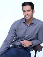 Classic Grey Structured Shirt