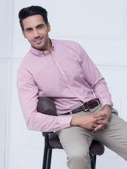 Red Linen Gingham Shirt