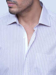Purple Striped Shirt