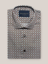 Brown Motif Printed Shirt