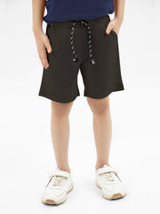 Brown Knitted Casual Summer Short