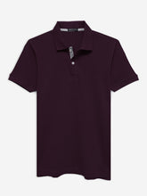 Burgundy 100% Cotton Basic Polo