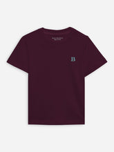 Burgundy 100% Cotton Casual Tee