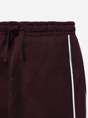 Burgundy Sweat Pajama With Detailing - Junior