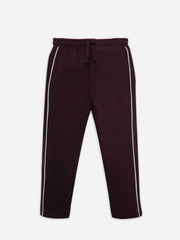 Burgundy Sweat Pajama With Detailing - Junior