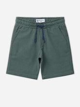 Cadmium Green Linen Casual Shorts - Junior