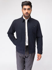 Classic Blue Textured Jacket