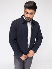 Classic Blue Textured Jacket