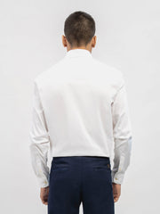 Classic White Satin Formal Shirt