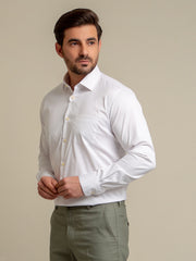 Classic White Satin Shirt