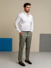 Classic White Satin Shirt