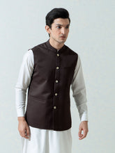 Dark Brown Formal Twill Waistcoat