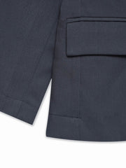 Dark Grey Kids Casual Blazer