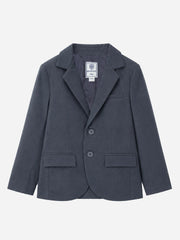 Dark Grey Kids Casual Blazer
