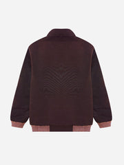 Dark Brown Structured Jacket With Pockets