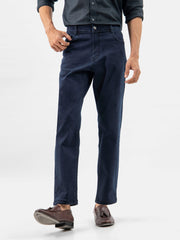 Dark Washed Navy Blue Casual Fit Jeans