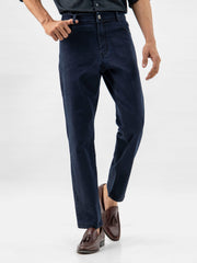 Dark Washed Navy Blue Casual Fit Jeans