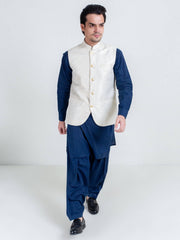 Golden Floral Patterned Waistcoat