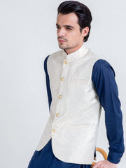 Golden Floral Patterned Waistcoat