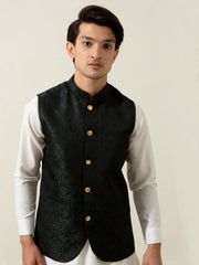 Green Floral Patterned Waistcoat