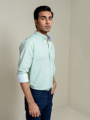 Green Geo Printed Shirt