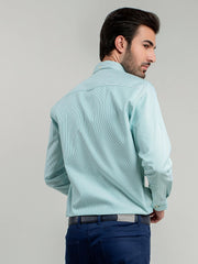 Green Striped Button Down Shirt