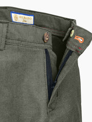 Green Structured Casual Trouser