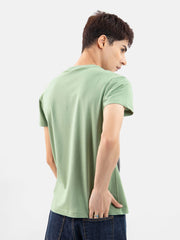 Green 100% Combed Cotton Crew Neck T-Shirt