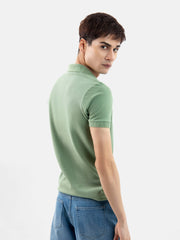 Green 100% Cotton Basic Polo