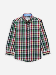 Green & Red Tartan Plaid Checkered Casual Shirt
