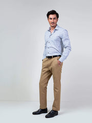 Grey Checkered Formal Shirt