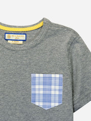 Grey Short Sleeves Casual T-Shirt