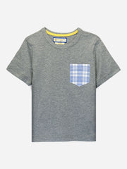 Grey Short Sleeves Casual T-Shirt