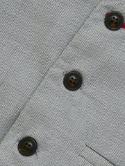 Grey Structured Suit Waistcoat