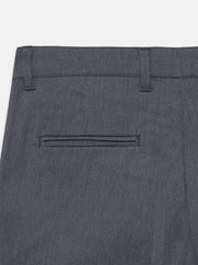 Grey Dobby Structured Chinos
