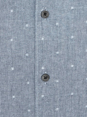 Grey Fil Coupe Structured Button Down Shirt