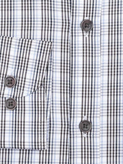Grey Multi Color Gingham Checkered Formal Shirt - Luxe