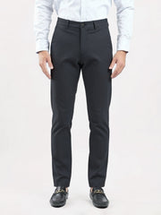 Grey Dobby Formal Chinos
