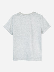 Heather Grey Graphic Printed Casual T-Shirt