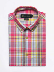 Large Pink Checkered Shirt