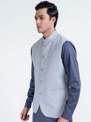 Light Green Structured Waistcoat