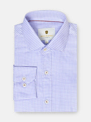 Lilac Gingham Formal Shirt - Luxe