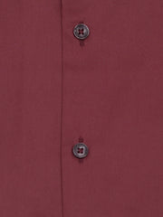Maroon Structured Classic Formal Shirt