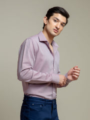 Maroon & White Houndsooth Shirt