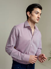 Maroon & White Houndsooth Shirt