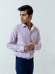 Maroon & White Printed Shirt