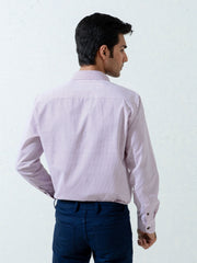 Maroon & White Printed Shirt