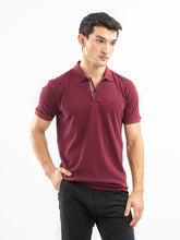 Maroon 100% Cotton Pique Polo
