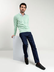 Mint Green V-Neck Sweater